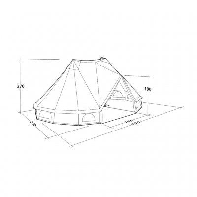 Dimensions for Robens Klondike Twin.