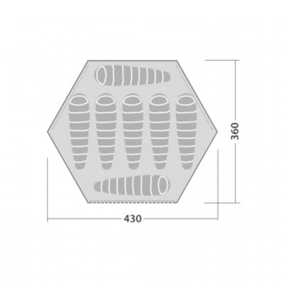Planning solution for the tent Robens Yurt.
