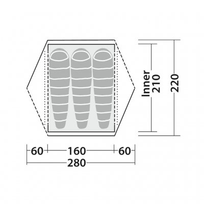 Plattegrond van de Robens Aster 3 Pro
