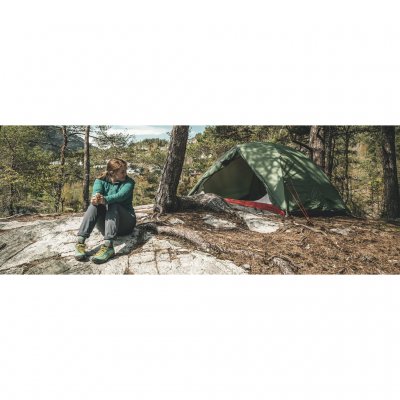 Koepeltent voor wandelen, kajakken, kanoën of andere buitenactiviteiten.