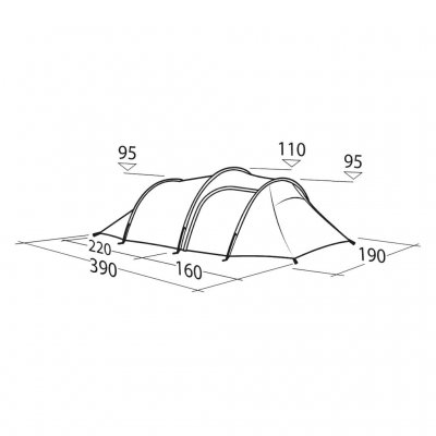 Maatschets van de tent Robens Sage 3 Pro