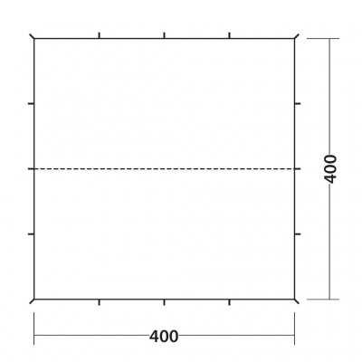 Maatschets voor Robens Tarp 4 x 4 m