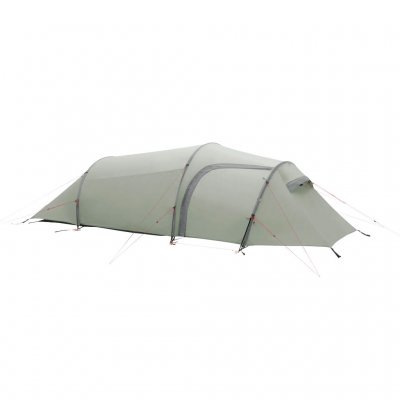 Lichte driepersoonstunneltent met een HydroTex RS SilPoly-buitentent en een waterkolom van 2.000 mm.