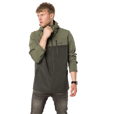 Comfortable jacket with a cotton feel for hiking and outdoor life.