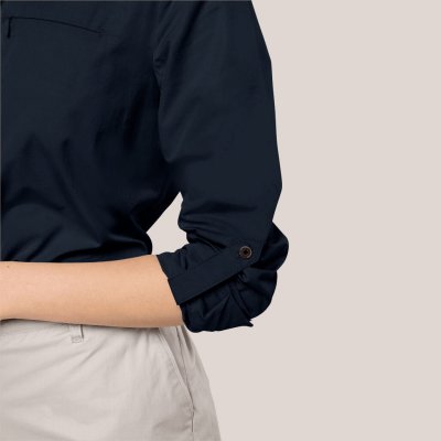 Sleeves that can be rolled up.