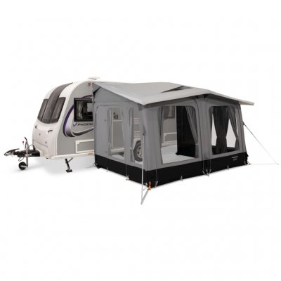 Dometic Club Air Tour 330S voortent met luchtkanalen.