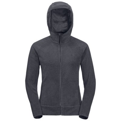 Fixed hood and two side pockets with zipper.