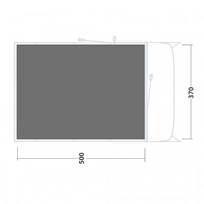 Thefootprint covers the entire tent.