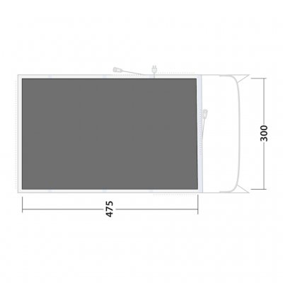 Grondzeil voor uw Outwell Denver / Ohio / Colorado 5 Air familietent.
