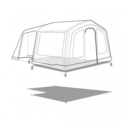 Grondzeil voor uw Outwell Michigan 4 Air familietent.