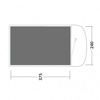 Thefootprint covers the entire tent.