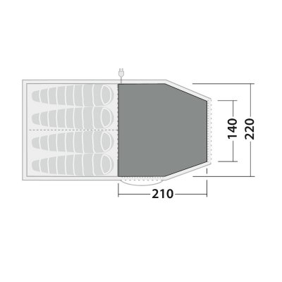 Carpet to Robens Double Dreamer 4 covers the entire living room.
