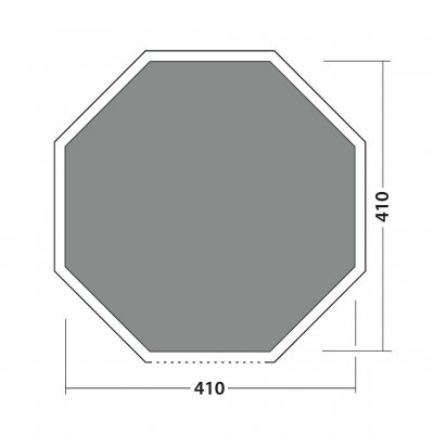 Dimensions of the tent mat for Robens Aero Yurt.