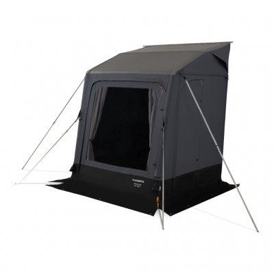 Dometic Winter AIR PVC 180 S met gesloten deuren en gordijnen.