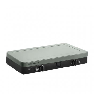 The lid protects the camping stove during transport