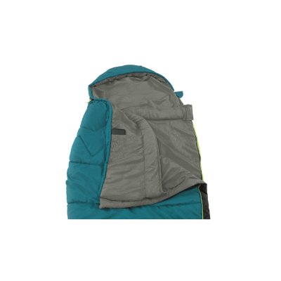Fold up the sleeping bag on hot nights to keep the temperature down.