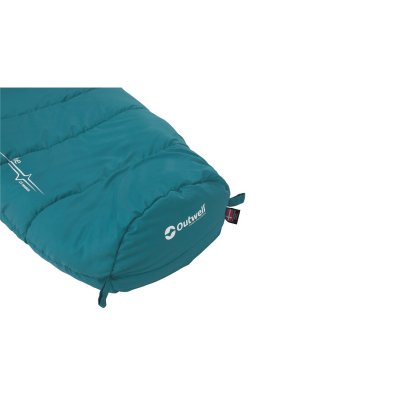 Loops at the foot end to hang the sleeping bag for drying or storage.