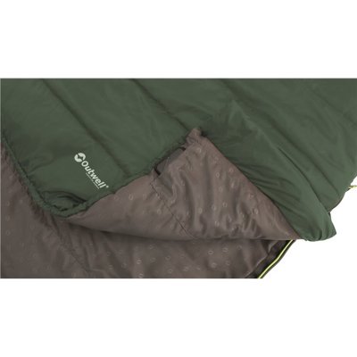Full-length zip baffle on Outwell Canella Lux