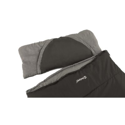 The pillow on the sleeping bag Outwell Contour Midnight Black can be removed via a zipper.