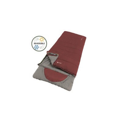 Very warm and spacious camping sleeping bag with built-in pillow.