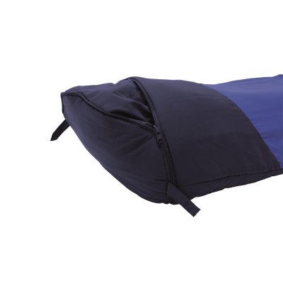 The sleeping bag can be extended in order to get 30 cm extra