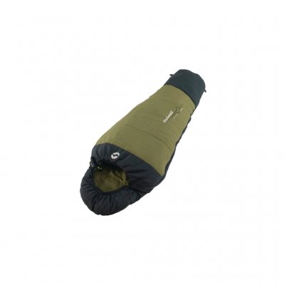 Outwell Convertible Junior Olive - Warm junior sleeping bag with double layer padding and adjustable length that allows the chil