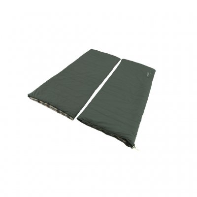 The double sleeping bag can be divided into two single sleeping bags.