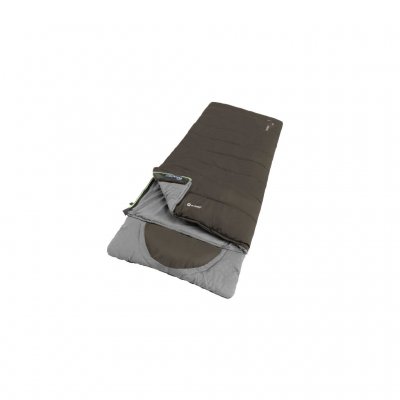 Very warm and spacious camping sleeping bag with built-in pillow.