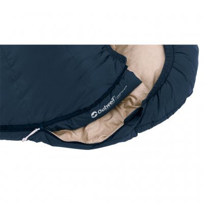 Outwell Convertible Junior Dark Blue Slaapzak - Links