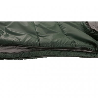 Overweight edge of the zipper on Easy Camp Orbit 400 Sleeping Bag.