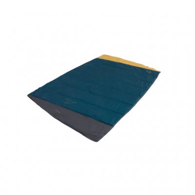 Easy Camp Falcon Blanket Blue is een zachte en comfortabele deken met een hoogwaardige vulling die voor een goede warmte zorgt e