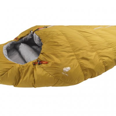 The sleeping bag has extra insulation around the neck that can be easily adjusted.