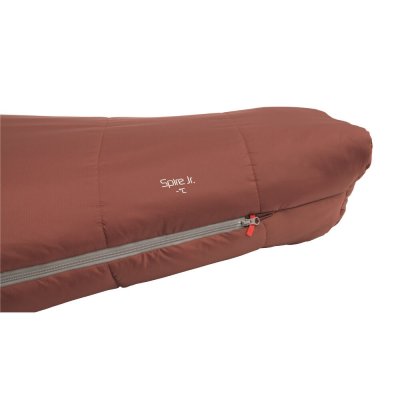 Rip-stop material and YKK zipper provide a durable sleeping bag.
