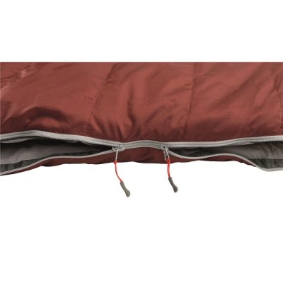 Two-way zipper on the sleeping bag means that it can also be opened at the foot end.