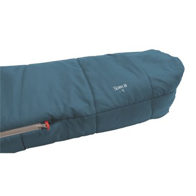 Robens Spire III with a shark fin construction with extra insulation at the foot end.