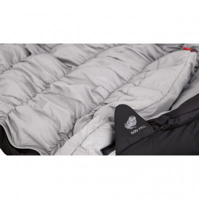 Full down insulation provides both a comfortable and warm sleeping bag.
