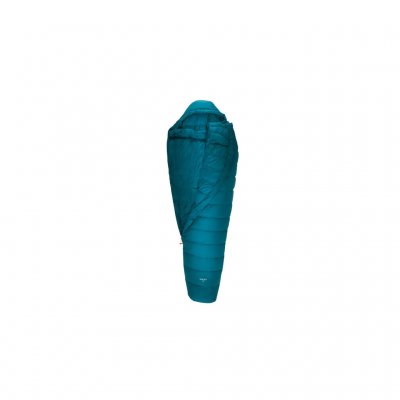 Luchtige donsisolatie zorgt voor een comfortabele en warme slaapzak.