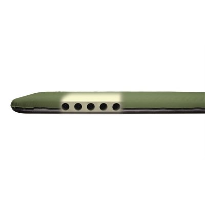 Horizontal air ducts provide a sleeping surface with good stability and small pack size.