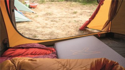 Sleep comfortably with Easy Camps Self-inflating sleeping pad.