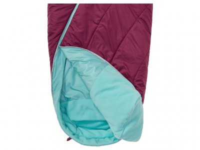 Open the foot end of the sleeping bag on hot days.