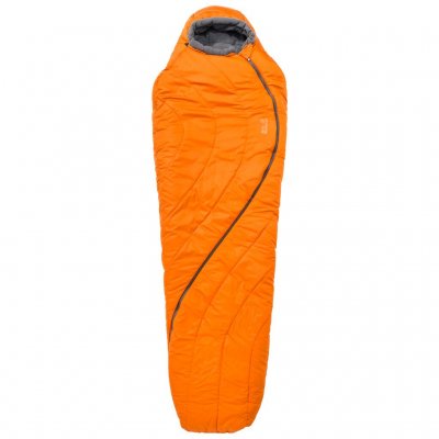Sleeping bag with extra ergonomic zipper.