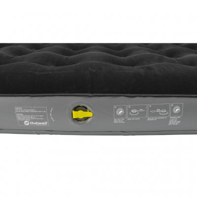 The air bed has a valve with double seals.