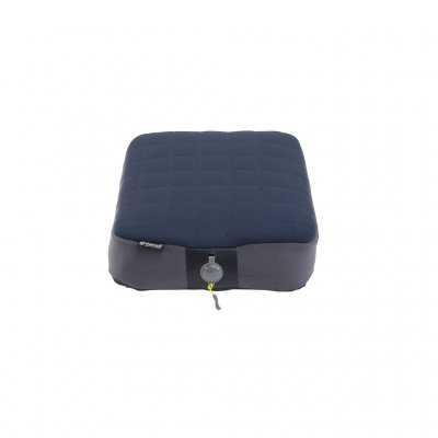 Een lichtgewicht, compact kampeerkussen met memory foam en een verstelbare luchtkern voor aangepaste comfort.