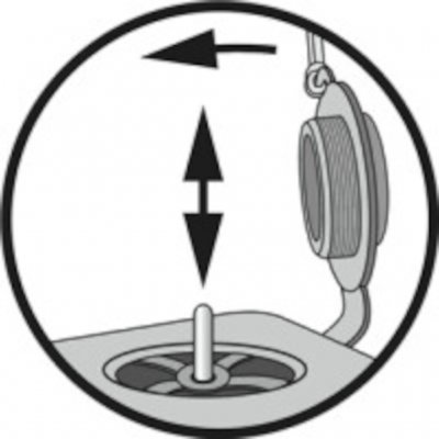 FHF-ventiel voor eenvoudig opblazen en leeglaten.