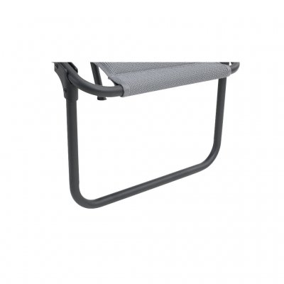 Sneldrogende vulling op de voetensteun van de campingstoel.