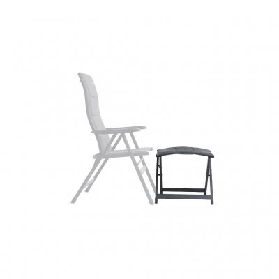 Sneldrogende vulling op de voetensteun van de campingstoel.