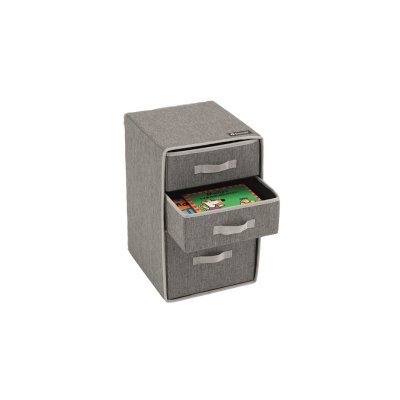 Three drawers for convenient storage.