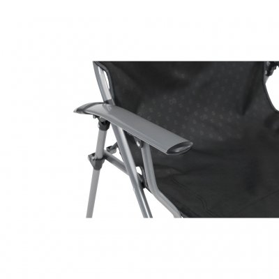 Stevige metalen armleuningen zorgen voor een solide gevoel bij de Outwell Goya-campingstoel.