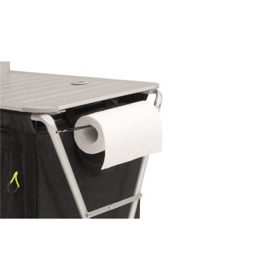Outwell Richmond Camping kitchen bench with holder for kitchen paper.