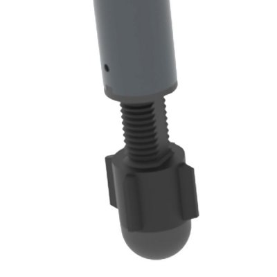 Met een geïntegreerde pootversteller staat hij stabiel en waterpas op elk oppervlak